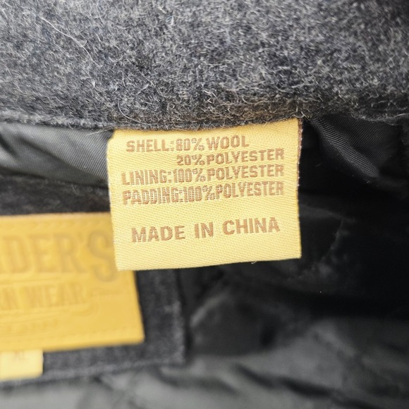 Cavenders Rancher Vest Gray Men's XL Snap Front Wool Blend Western Wear - Picture 9 of 11